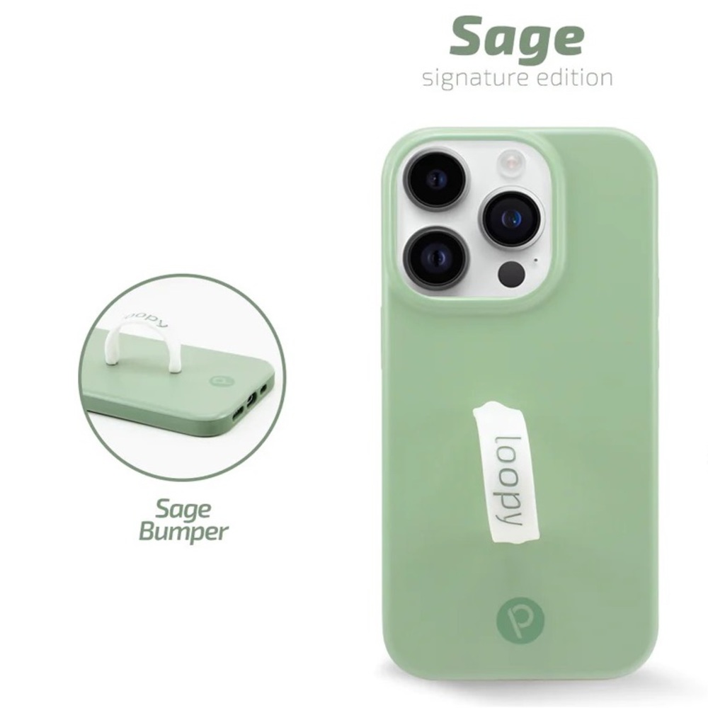 iPhone 14 Pro Loopy Case Sage Signature Edition